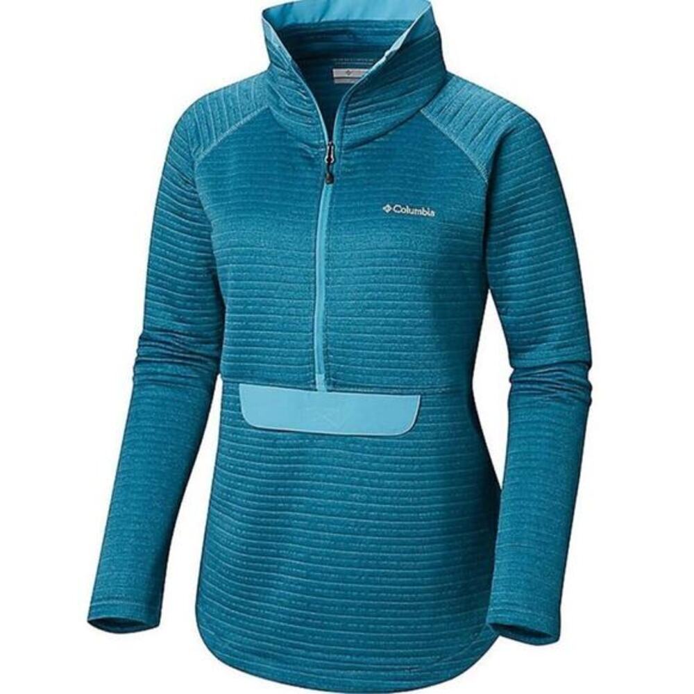 Columbia Aqua‎ Mid-layer Park Range Half Zip Pullover MEDIUM Gorpcore Outdoor